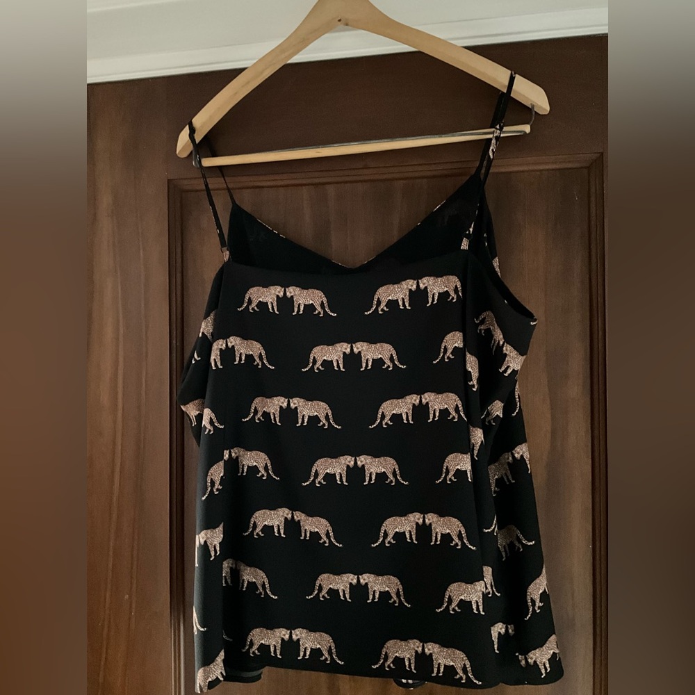 Ann Taylor Black Cheetah Print Camisole - Picture 2 of 4